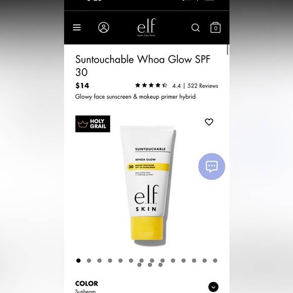 Elf
Suntouchable Whoa Glow SPF 30 - Picture 3 of 3